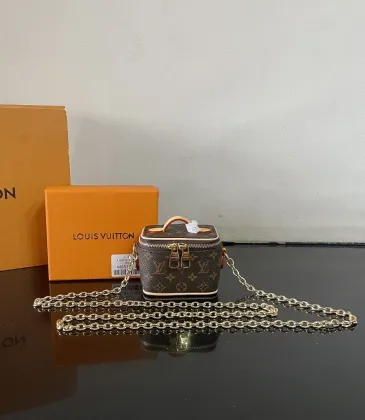M03772 Micro Vanity Monogram Canvas Mini Chain Crossbody Handbag #A65989 M03772 Micro Vanity Monogram Canvas Mini Chain Crossbody Handbag #A65989