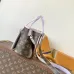 Louis Vuitton M25656 Neverfull Bandoulière Inside Out BB Tote Bag - Purple Monogram Canvas &amp; Leather with Microchip #A60520