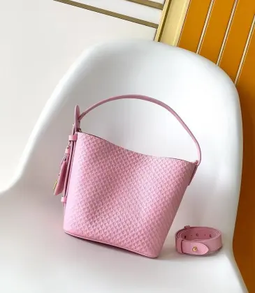 M28886 All In BB Embossed Canvas Mini Bucket Shoulder Crossbody Handbag #A65982 M28886 All In BB Embossed Canvas Mini Bucket Shoulder Crossbody Handbag #A65982