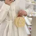 Louis Vuitton Beige Embossed Monogram Round Crossbody Bag With Mini Tag And Strap #A50891