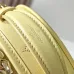 Louis Vuitton Beige Embossed Monogram Round Crossbody Bag With Mini Tag And Strap #A50891