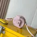 Louis Vuitton Beige Embossed Monogram Round Crossbody Bag With Mini Tag And Strap #A50891