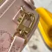 Louis Vuitton Beige Embossed Monogram Round Crossbody Bag With Mini Tag And Strap #A50891