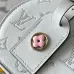 Louis Vuitton Beige Embossed Monogram Round Crossbody Bag With Mini Tag And Strap #A50891