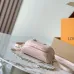 Louis Vuitton White Embossed Monogram Crossbody Bag With Pink Flower Charm And Chain Strap #A50893