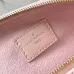 Louis Vuitton White Embossed Monogram Crossbody Bag With Pink Flower Charm And Chain Strap #A50893