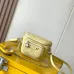 Louis Vuitton White Embossed Monogram Crossbody Bag With Pink Flower Charm And Chain Strap #A50893