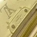 Louis Vuitton White Embossed Monogram Crossbody Bag With Pink Flower Charm And Chain Strap #A50893