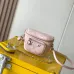 Louis Vuitton White Embossed Monogram Crossbody Bag With Pink Flower Charm And Chain Strap #A50893