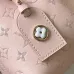 Louis Vuitton Pink Embossed Monogram Handbag Set With Matching Wallet And Charm #A50890
