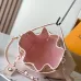 Louis Vuitton Pink Embossed Monogram Handbag Set With Matching Wallet And Charm #A50890