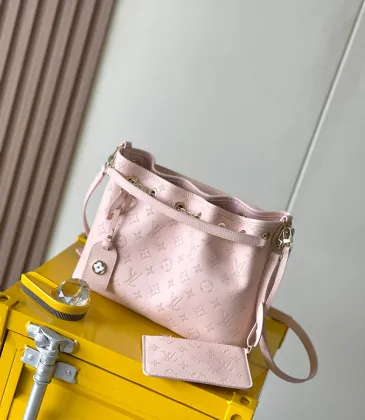 Louis Vuitton Pink Embossed Monogram Handbag Set With Matching Wallet And Charm #A50890