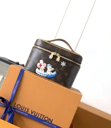 Louis Vuitton Monogram Canvas Vanity Case - Limited Edition with Cute Winter Cartoon Motif & Gold-Tone Zippers M26647 #A58361 Louis Vuitton Monogram Canvas Vanity Case - Limited Edition with Cute Winter Cartoon Motif & Gold-Tone Zippers M26647 #A58361