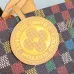 Louis Vuitton Colorful Damier Canvas Tote Bag With Brand Emblem And Charm #A51007