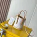 Louis Vuitton Mini Bucket Bag Set In Light Monogram Canvas With Matching Pouch And Strap #A50830