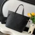 Louis Vuitton Neverfull medium shopping bag Handbag With Chip All Black #A54897