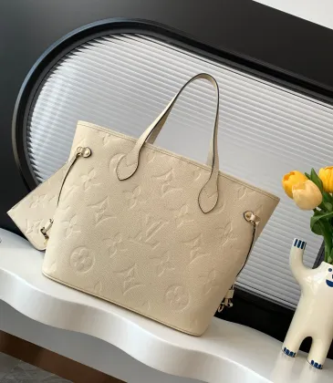  Neverfull medium shopping bag Handbag With Chip Apricot #A54896