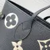 Louis Vuitton Neverfull medium shopping bag Handbag With Chip Black #A54895