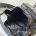 Chic Black Louis Vuitton Bucket Bag With Embossed Strap And Functional Design For Fashionistas #A49796