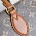 Louis Vuitton Monogram Canvas Tote Bag With Brown Leather Trim And Detachable Strap #A50837