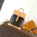 Louis Vuitton Monogram Canvas Backpack With Contrast Leather Flap And Top Handle #A50432