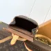 Louis Vuitton Monogram Canvas Backpack With Contrast Leather Flap And Top Handle #A50432