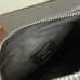 Louis Vuitton Black Leather Shoulder Bag With Silver Chain Strap And Monogram Tag #A50838