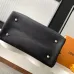 Louis Vuitton Sac Carmel Black Handbag With Chip #A54893