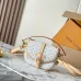 Louis Vuitton White Monogram Canvas Saddle Bag With Leather Straps And Buckle Detail #A50831