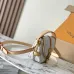 Louis Vuitton White Monogram Canvas Saddle Bag With Leather Straps And Buckle Detail #A50831
