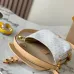 Louis Vuitton White Monogram Canvas Saddle Bag With Leather Straps And Buckle Detail #A50831
