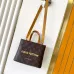 Louis Vuitton Monogram Canvas Tote Bag With Contrast Leather Handles size:25×19×11cm #A54070