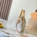 Louis Vuitton Mini Speedy Bag In Light Monogram Canvas With Leather Trim And Strap #A50833