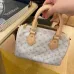 Louis Vuitton Mini Speedy Bag In Light Monogram Canvas With Leather Trim And Strap #A50833