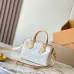 Louis Vuitton Mini Speedy Bag In Light Monogram Canvas With Leather Trim And Strap #A50833