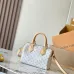 Louis Vuitton Mini Speedy Bag In Light Monogram Canvas With Leather Trim And Strap #A50833