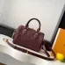 Louis Vuitton Speedy Bandoulière 20 – Burgundy Monogram Empreinte Leather with Gold-Tone Lock &amp; Chain Strap #A59170