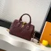 Louis Vuitton Speedy Bandoulière 20 – Burgundy Monogram Empreinte Leather with Gold-Tone Lock &amp; Chain Strap #A59170