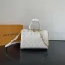 Louis Vuitton Speedy Bandoulière Mini (3 Colors) – White/Dark Brown/Black Monogram Empreinte Leather with Chain Strap #A59172