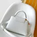 Louis Vuitton Women's White Grained Leather Handbag with Crystal Embellishments &amp; Signature LV Logo M25934 #A57317