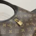 Louis Vuitton Monogram Canvas Hobo Bag With Lock Accent And Contrast Trim #A50430