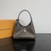 Louis Vuitton Monogram Canvas Hobo Bag With Lock Accent And Contrast Trim #A50430