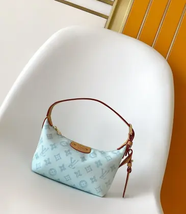LV Original M28250 Hills Pochette | Blue Denim Underarm Bag 18.5 cm #A60253 LV Original M28250 Hills Pochette | Blue Denim Underarm Bag 18.5 cm #A60253