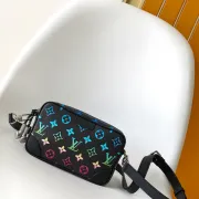 Louis Vuitton Black Multicolor Monogram Crossbody Bag With Adjustable Strap size:20×13×6cm #A54071