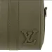 Louis Vuitton Olive Green Leather Messenger Bag With Branded Strap size:27×7×13cm #A53750