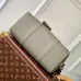 Louis Vuitton Olive Green Leather Messenger Bag With Branded Strap size:27×7×13cm #A53750