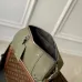 Louis Vuitton Olive Green Leather Messenger Bag With Branded Strap size:27×7×13cm #A53750