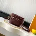 Louis Vuitton Coussin PM Crossbody Bag – Burgundy Monogram Empreinte Leather with Gold-Tone Hardware #A59169