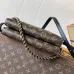 Chic Louis Vuitton Monogram Half - Moon Bag With Chain Strap For Timeless Elegance #A49948