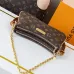 Louis Vuitton Liv Pochette Handbag (M83008) - Monogram Canvas, Detachable Chain/Strap, 24.5×13.5×6.5cm #A60000
